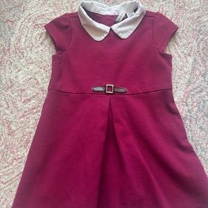 Janie & Jack cranberry red dress 18-24m